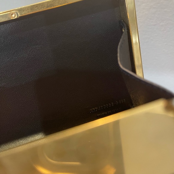 RARE Saint Laurent YSL Tuxedo Box Clutch Minaudière East West - Picture 10 of 16